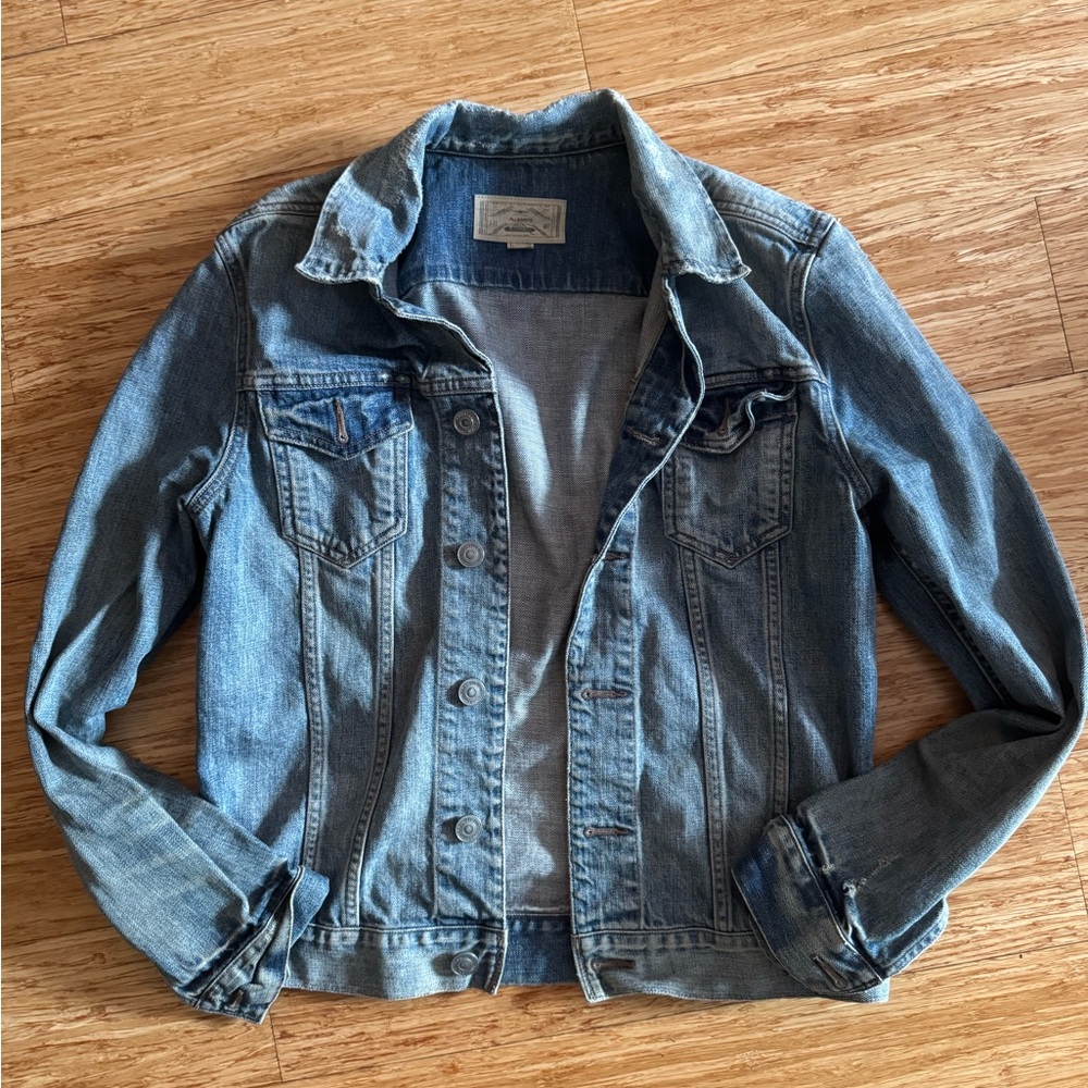 All saints men denim jacket size medium